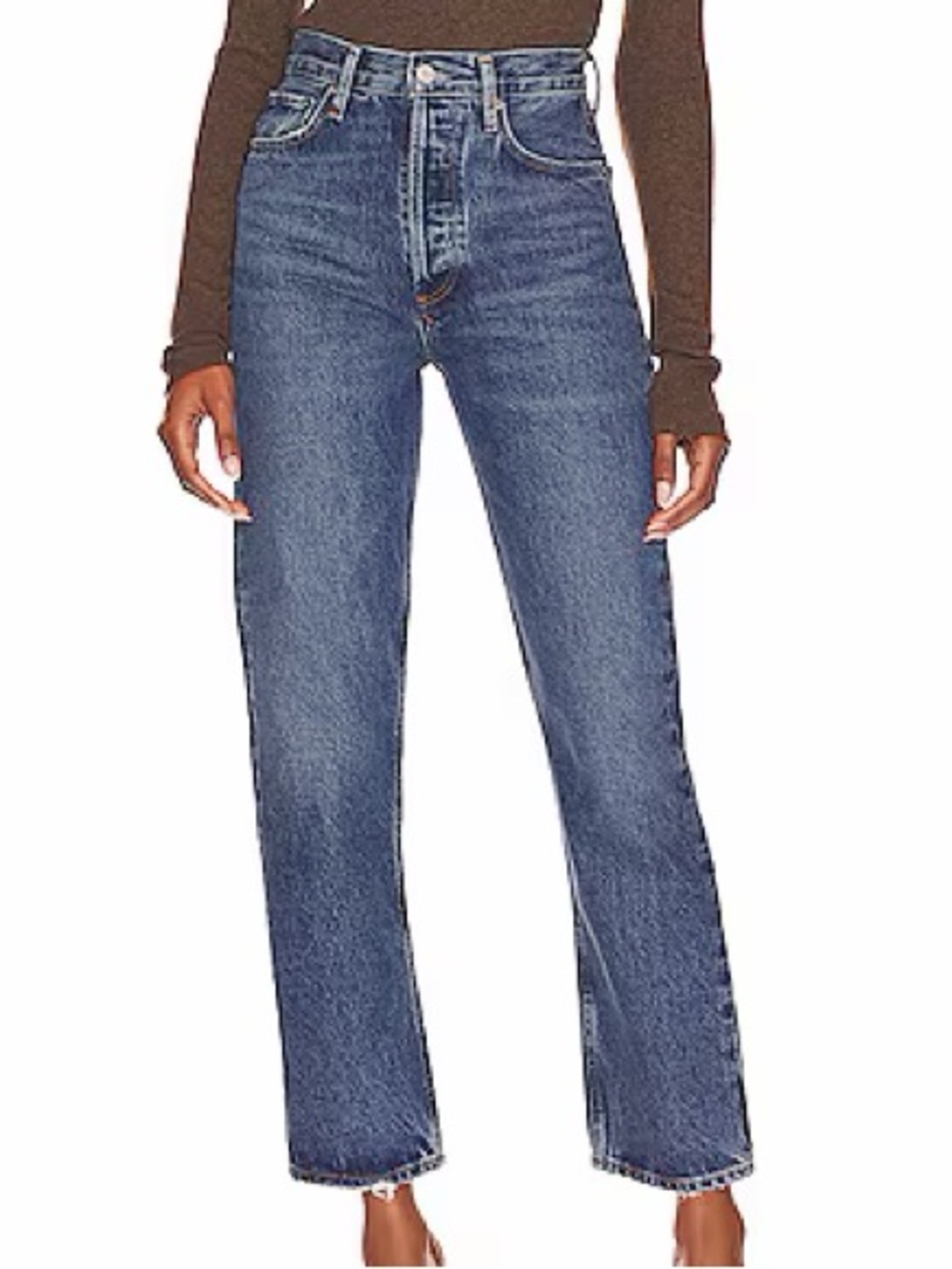 AGOLDE | Nico High Rise Slim Jeans in Ovation Dark Wash Indigo Capsule Fall 29